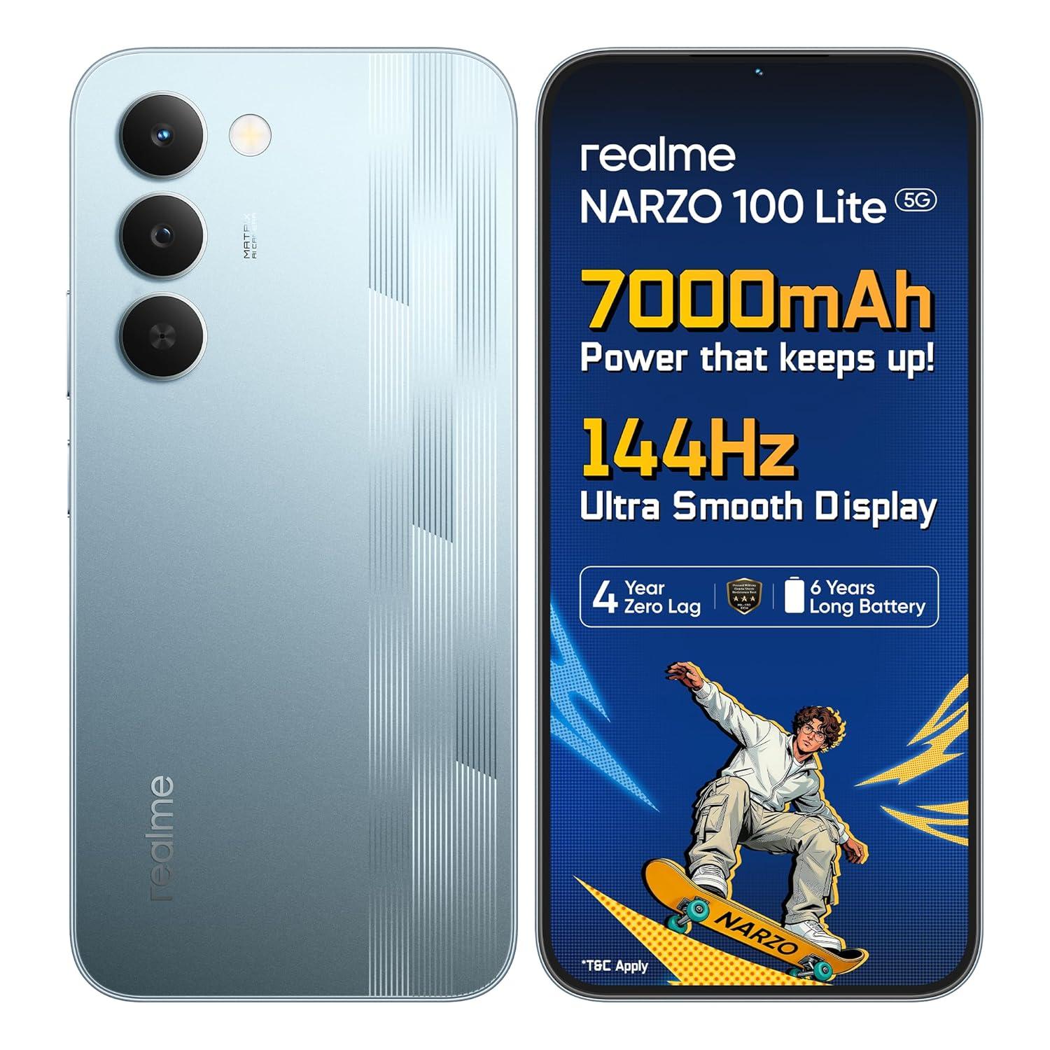 REALME RMX5261 NARZO 100 LITE 5G 6GB/128GB FROST SILVER