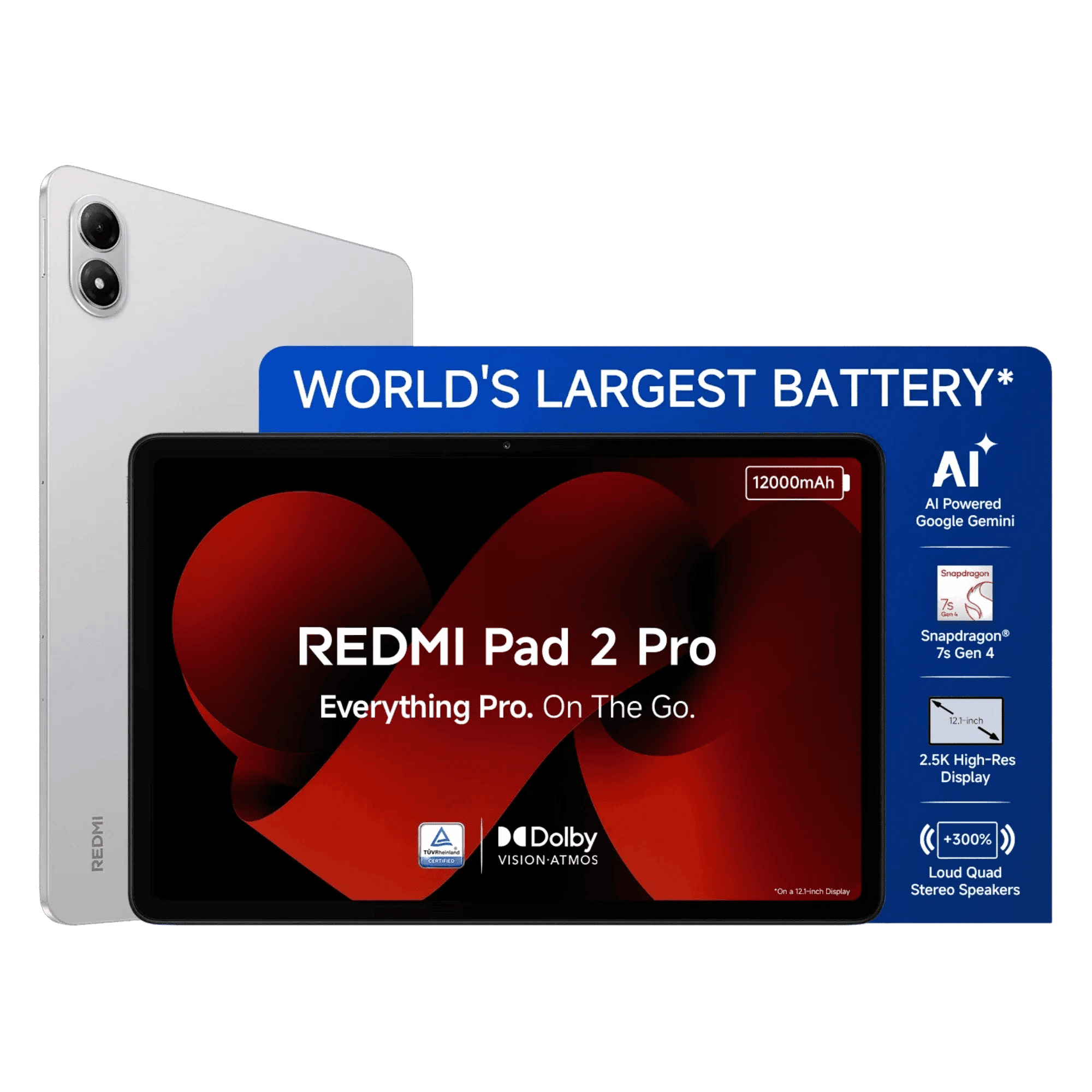 REDMI PAD 2 PRO 5G 8GB/256GB QUICK SILVER
