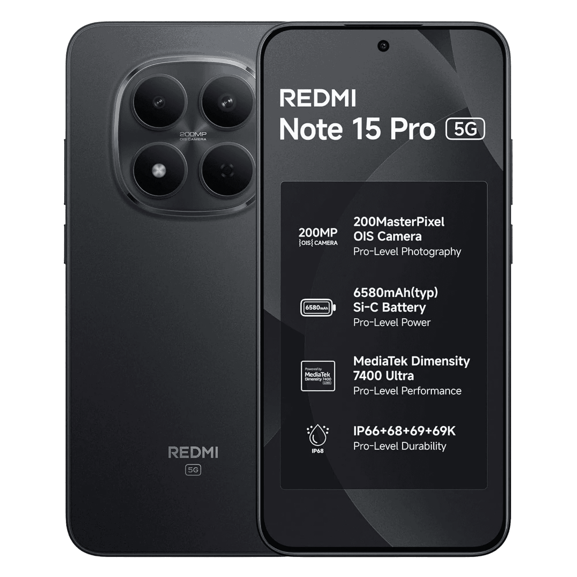 REDMI NOTE 15 PRO 5G 8GB/128GB CARBON BLACK