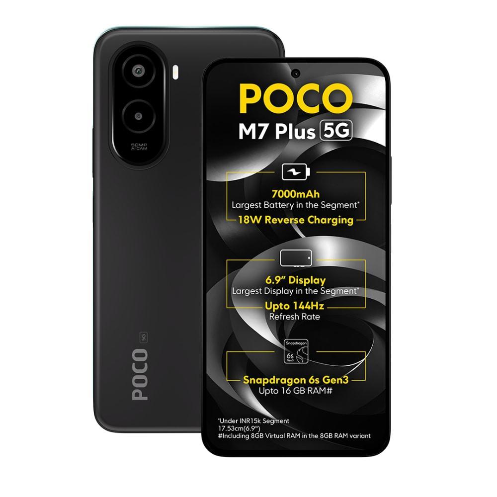 POCO M7 PLUS 5G 6GB/128GB CARBON BLACK